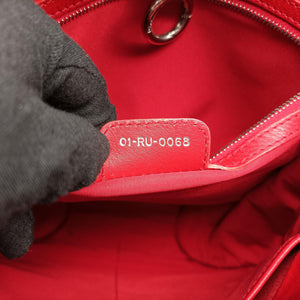 Pre-owned Christian Dior Hobo Red Leather  handbag | stylenewstar