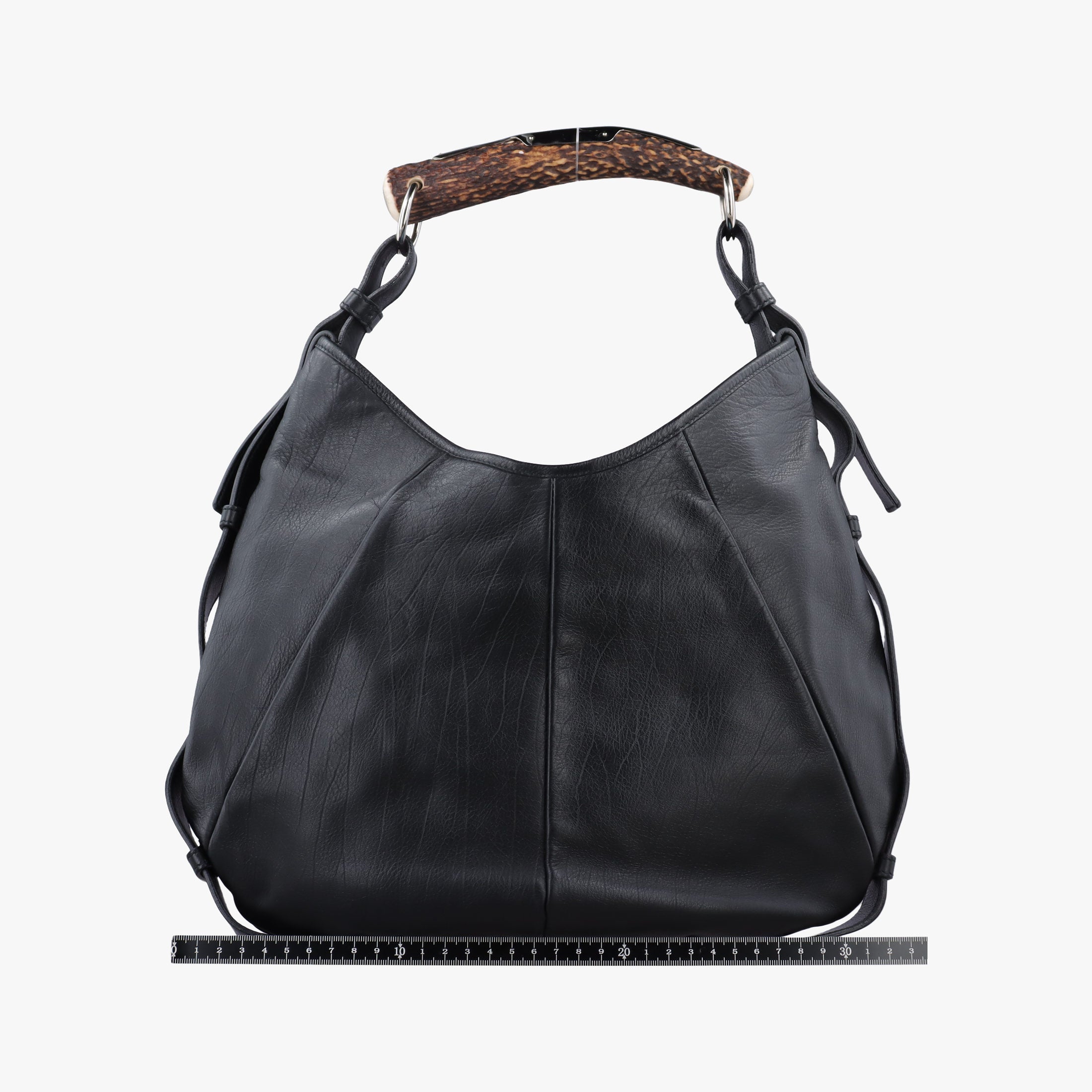Pre-owned Yves Saint Laurent Mombasa Black Leather 132576 handbag | stylenewstar