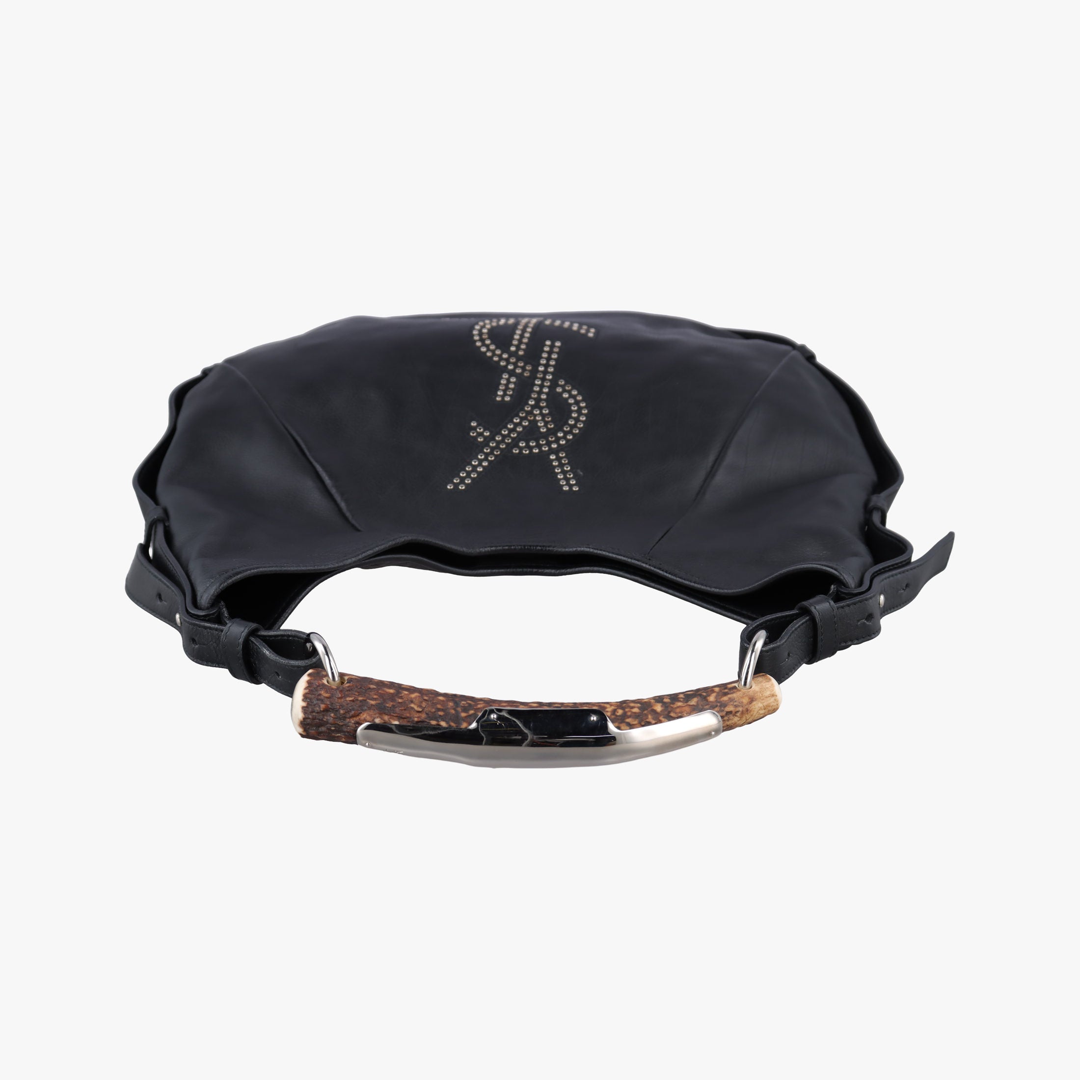 Pre-owned Yves Saint Laurent Mombasa Black Leather 132576 handbag | stylenewstar
