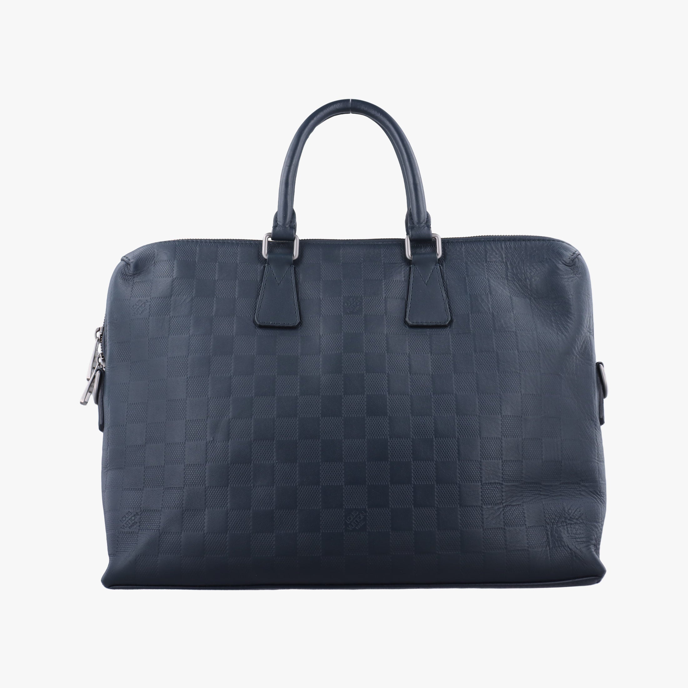 Pre-owned Louis Vuitton Porte Documents Jour Noir Damier Graphite N48224 handbag | stylenewstar