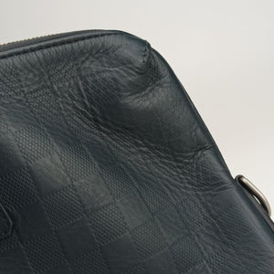 Pre-owned Louis Vuitton Porte Documents Jour Noir Damier Graphite N48224 handbag | stylenewstar