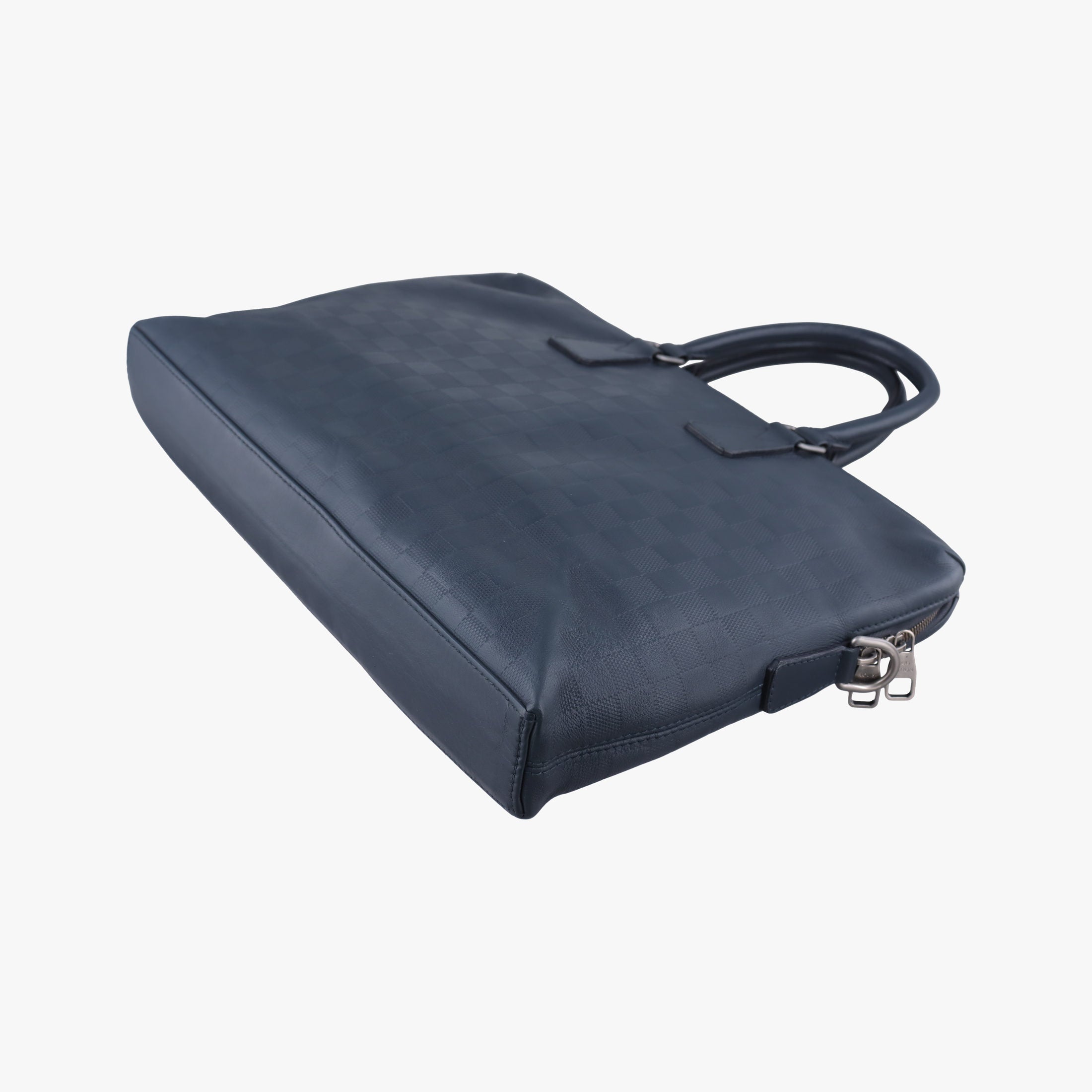 Pre-owned Louis Vuitton Porte Documents Jour Noir Damier Graphite N48224 handbag | stylenewstar
