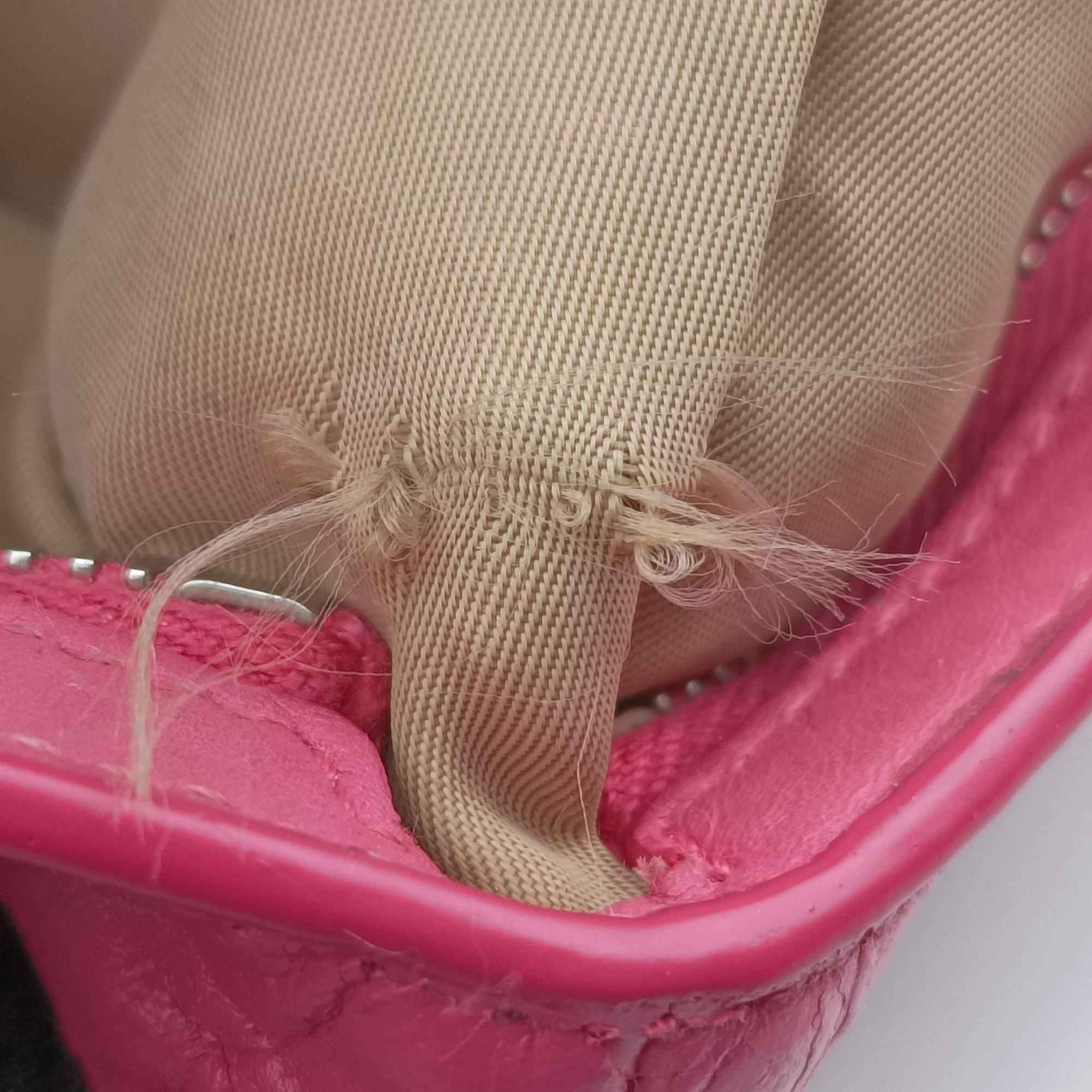 Pre-owned Christian Dior Street Chic Trotter Beige × Rose Red Canvas×Leather  handbag | stylenewstar