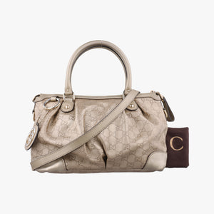 Pre-owned Gucci Sukey Golden Leather 247902 shoulderbag | stylenewstar