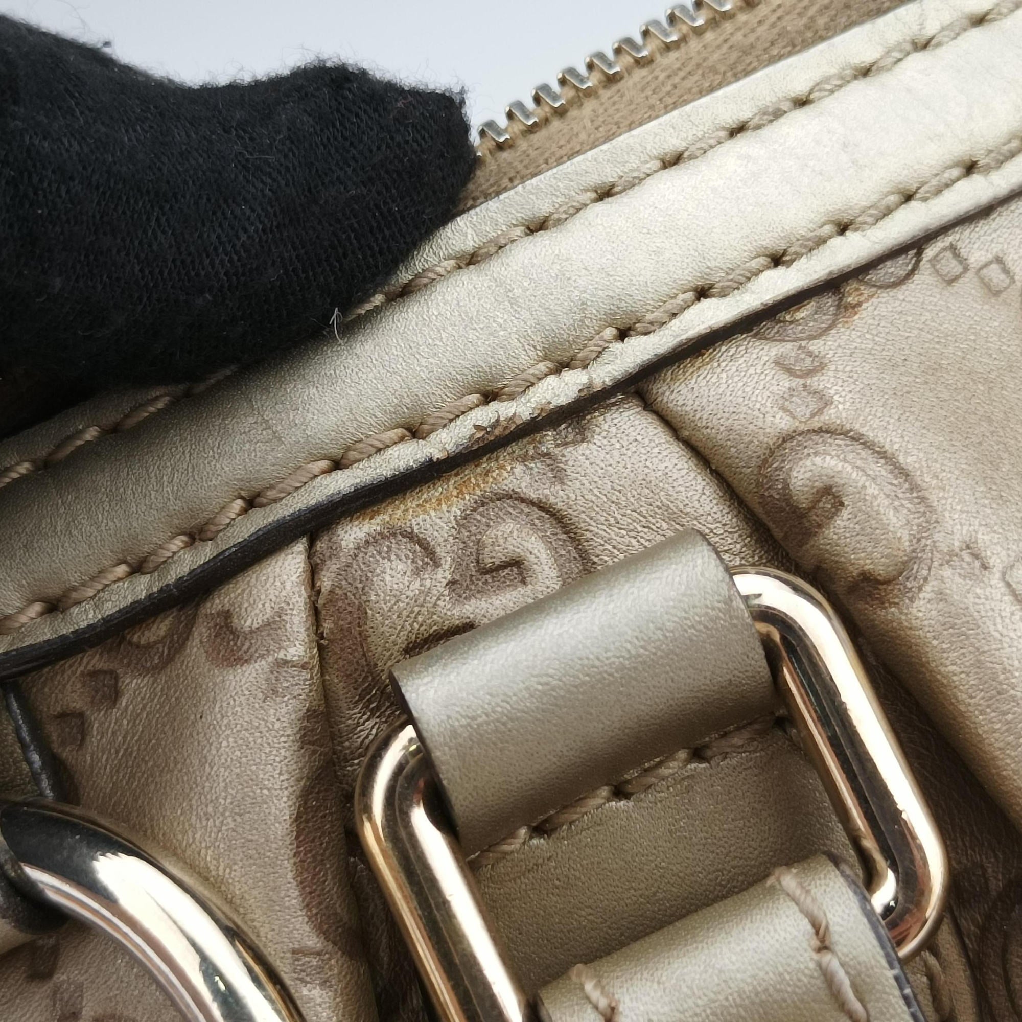 Pre-owned Gucci Sukey Golden Leather 247902 shoulderbag | stylenewstar