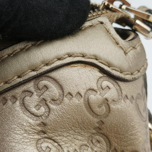 Pre-owned Gucci Sukey Golden Leather 247902 shoulderbag | stylenewstar