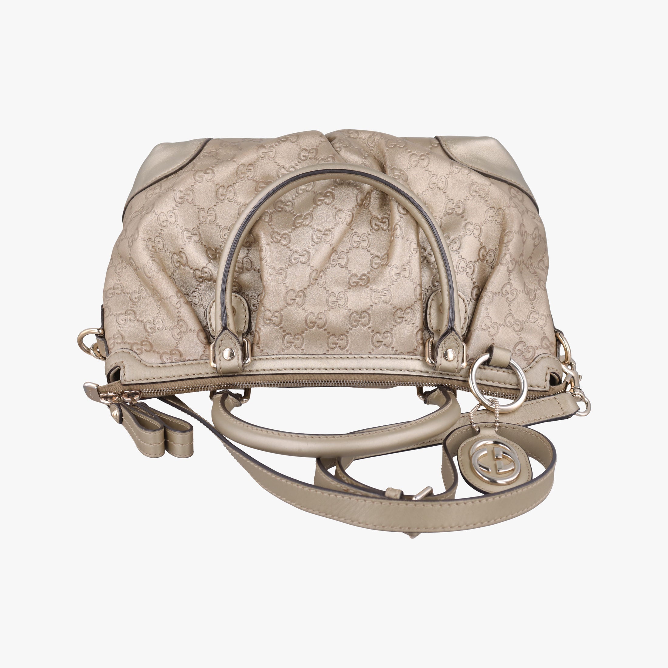 Pre-owned Gucci Sukey Golden Leather 247902 shoulderbag | stylenewstar