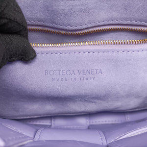 Vintage Bottega Veneta Padded Cassette Purple Suede  shoulderbag | stylenewstar