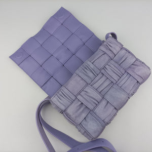 Vintage Bottega Veneta Padded Cassette Purple Suede  shoulderbag | stylenewstar