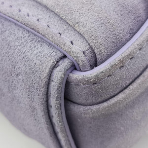 Vintage Bottega Veneta Padded Cassette Purple Suede  shoulderbag | stylenewstar