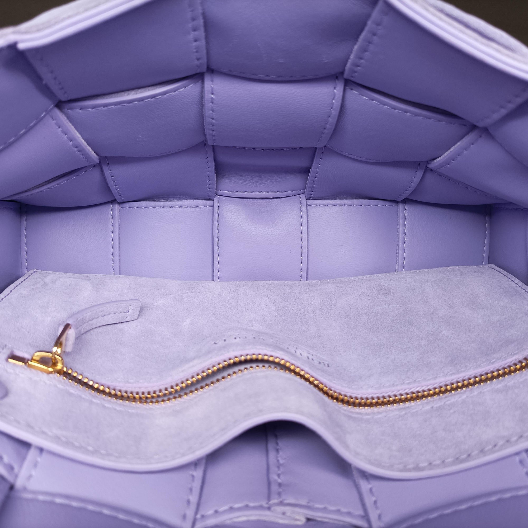 Vintage Bottega Veneta Padded Cassette Purple Suede  shoulderbag | stylenewstar