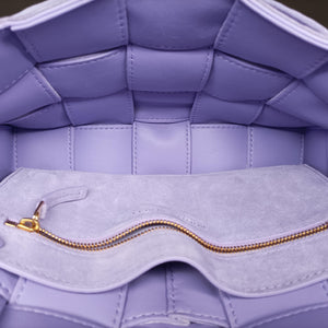 Vintage Bottega Veneta Padded Cassette Purple Suede  shoulderbag | stylenewstar