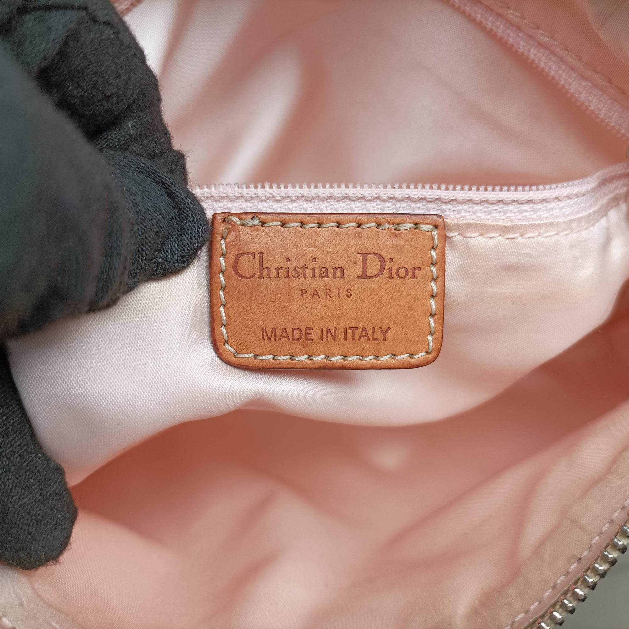 Pre-owned Christian Dior Trotter Romantic Beige×brown PVC coated canvas×Leather  shoulderbag | stylenewstar
