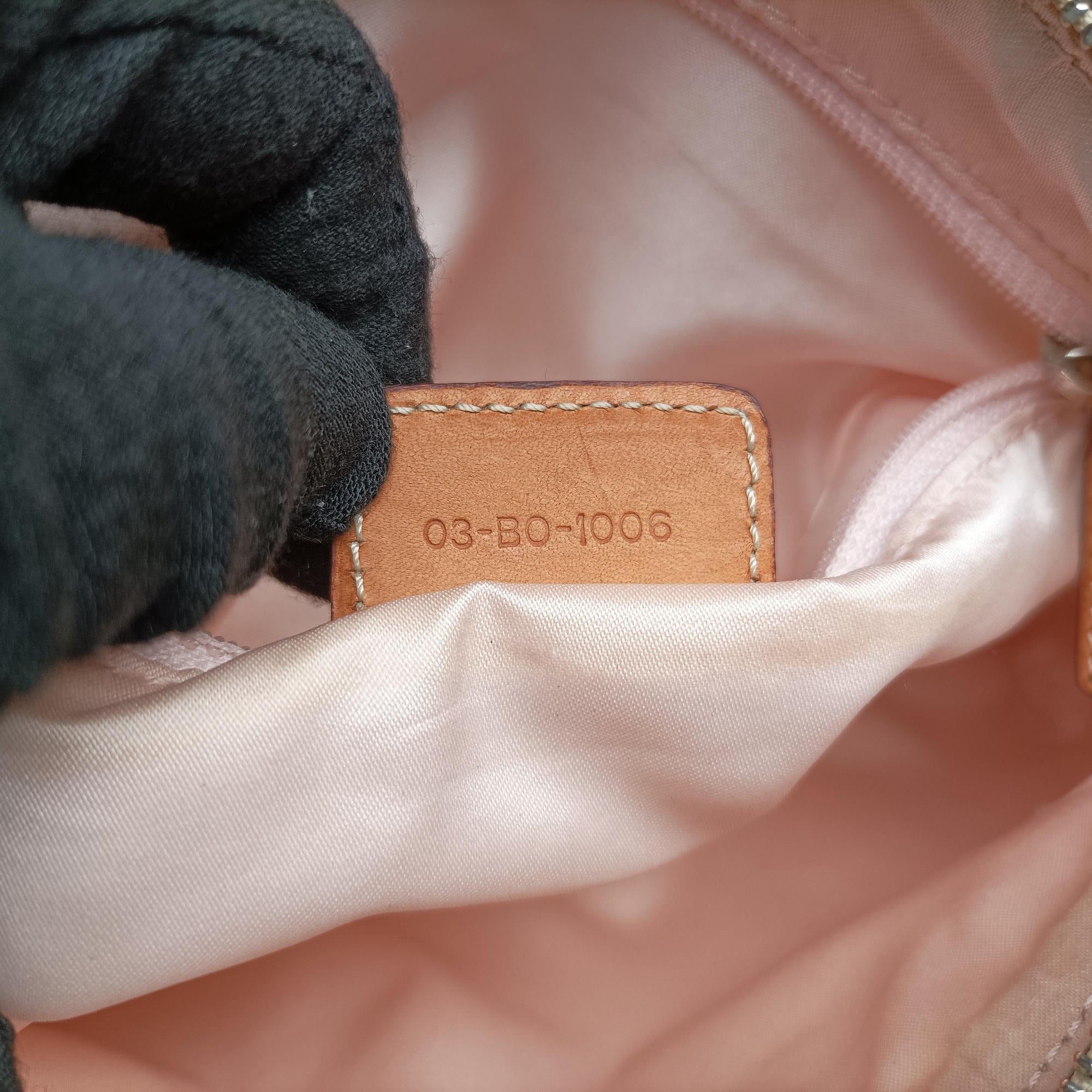 Pre-owned Christian Dior Trotter Romantic Beige×brown PVC coated canvas×Leather  shoulderbag | stylenewstar