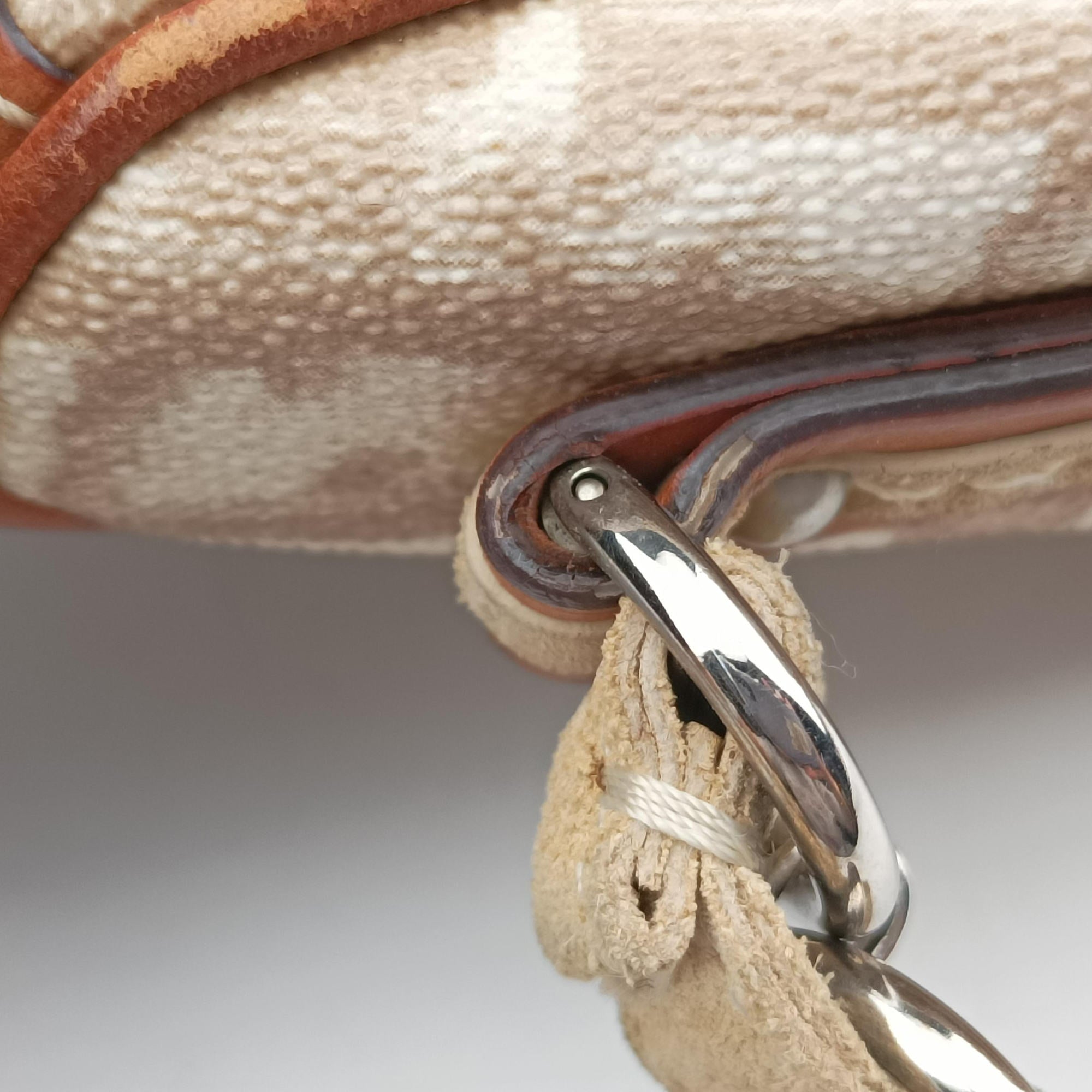 Pre-owned Christian Dior Trotter Romantic Beige×brown PVC coated canvas×Leather  shoulderbag | stylenewstar