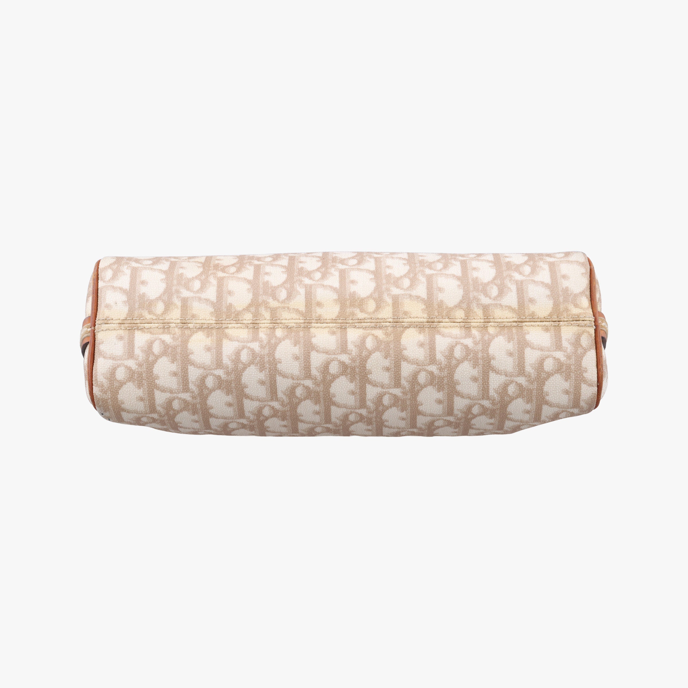 Pre-owned Christian Dior Trotter Romantic Beige×brown PVC coated canvas×Leather  shoulderbag | stylenewstar