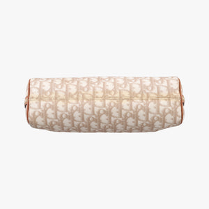 Pre-owned Christian Dior Trotter Romantic Beige×brown PVC coated canvas×Leather  shoulderbag | stylenewstar