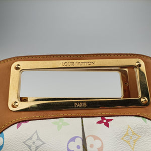 Pre-owned Louis Vuitton JUDY MM white Monogram Multicolor M40255 shoulderbag | stylenewstar