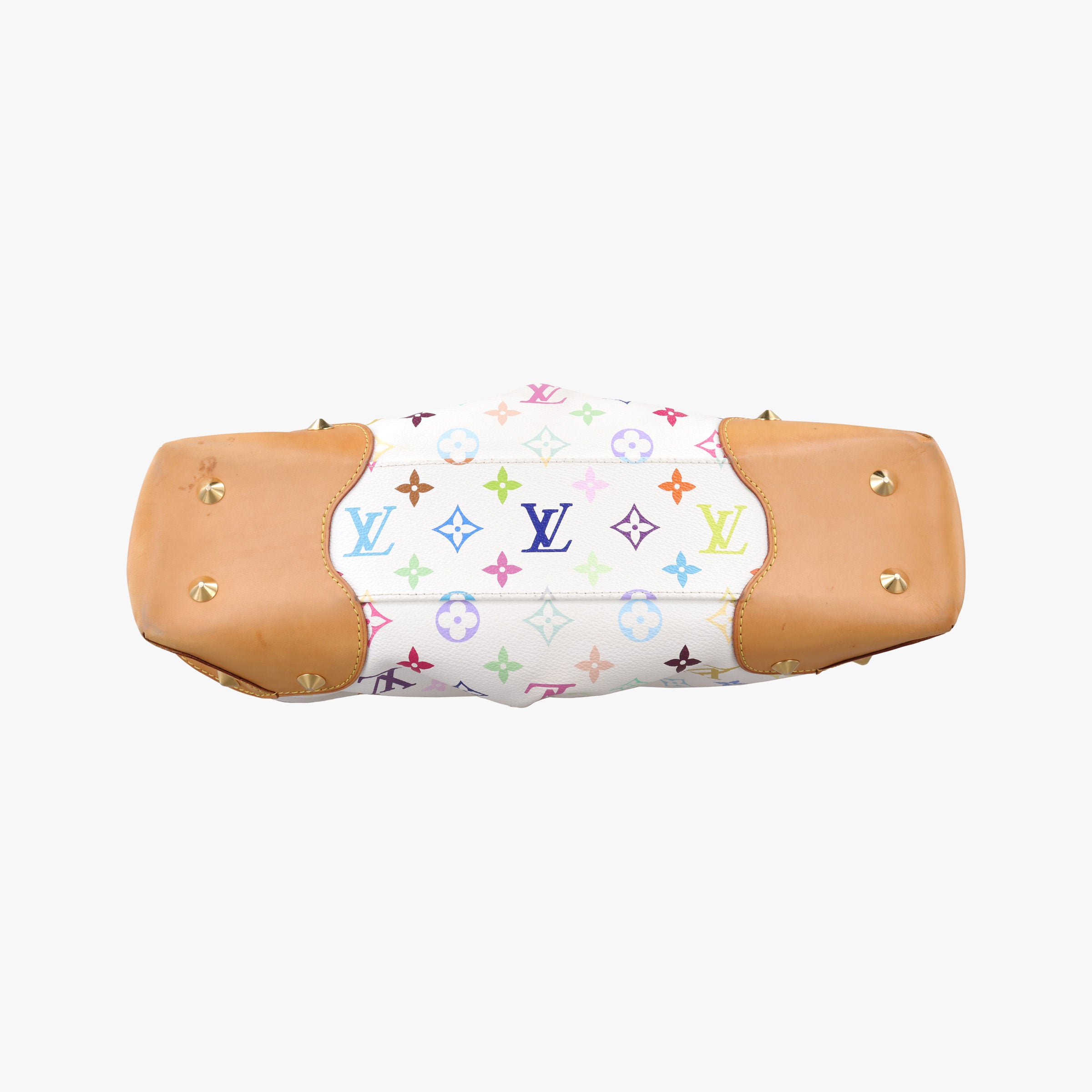 Pre-owned Louis Vuitton JUDY MM white Monogram Multicolor M40255 shoulderbag | stylenewstar