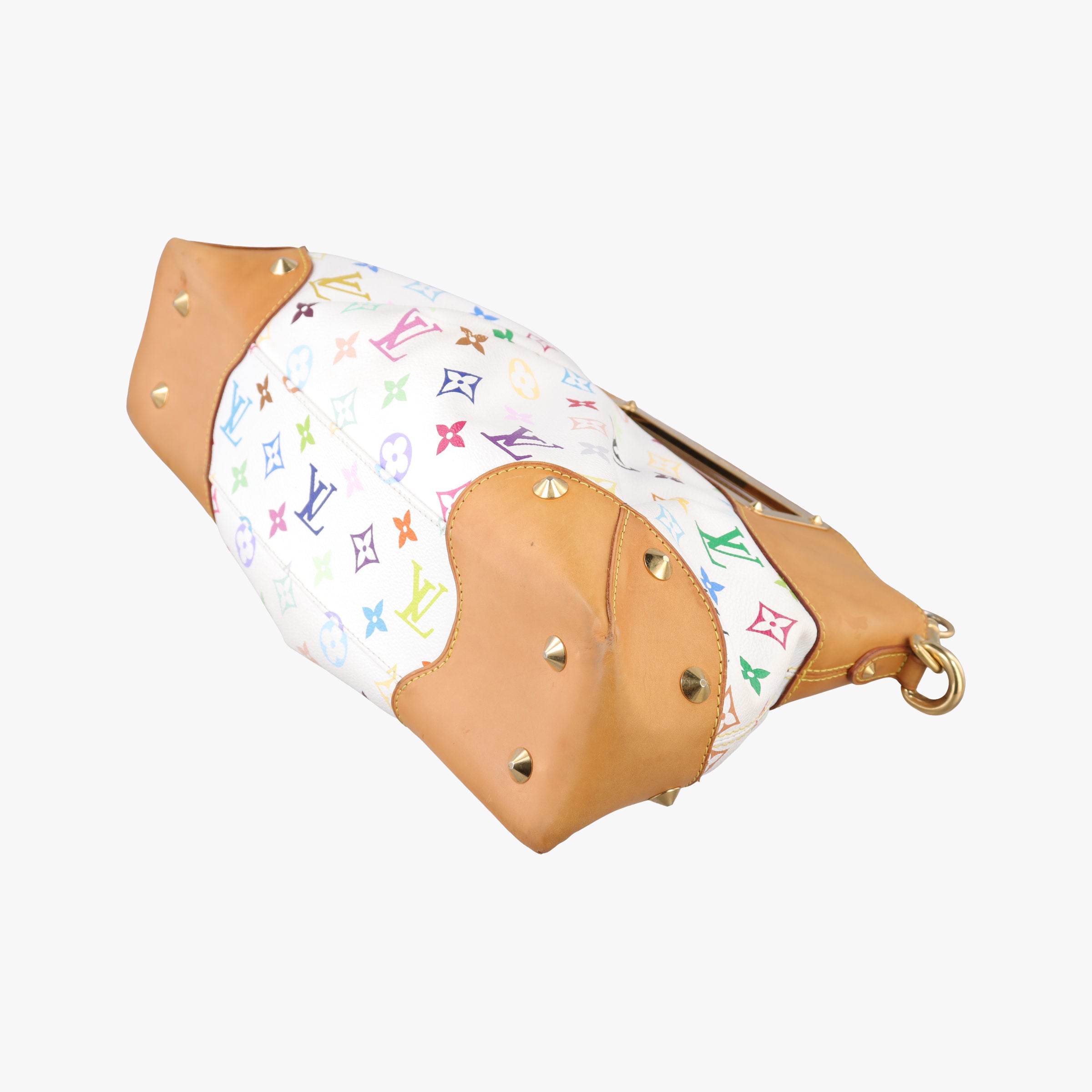 Pre-owned Louis Vuitton JUDY MM white Monogram Multicolor M40255 shoulderbag | stylenewstar