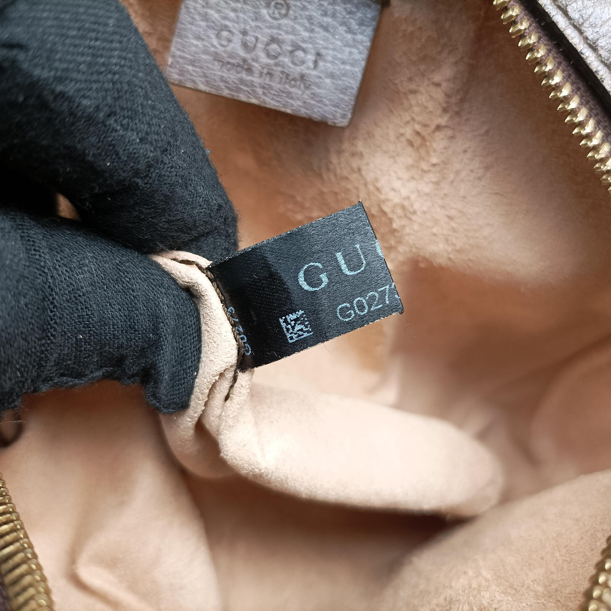 Pre-owned Gucci Ophidia Brown×beige×multi PVC coated canvas×Leather 550618 shoulderbag | stylenewstar