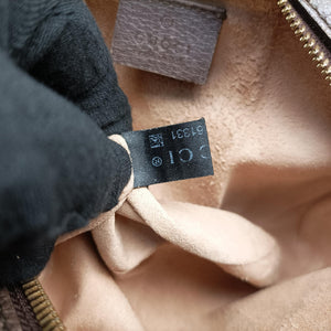 Pre-owned Gucci Ophidia Brown×beige×multi PVC coated canvas×Leather 550618 shoulderbag | stylenewstar