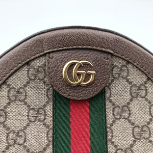 Pre-owned Gucci Ophidia Brown×beige×multi PVC coated canvas×Leather 550618 shoulderbag | stylenewstar