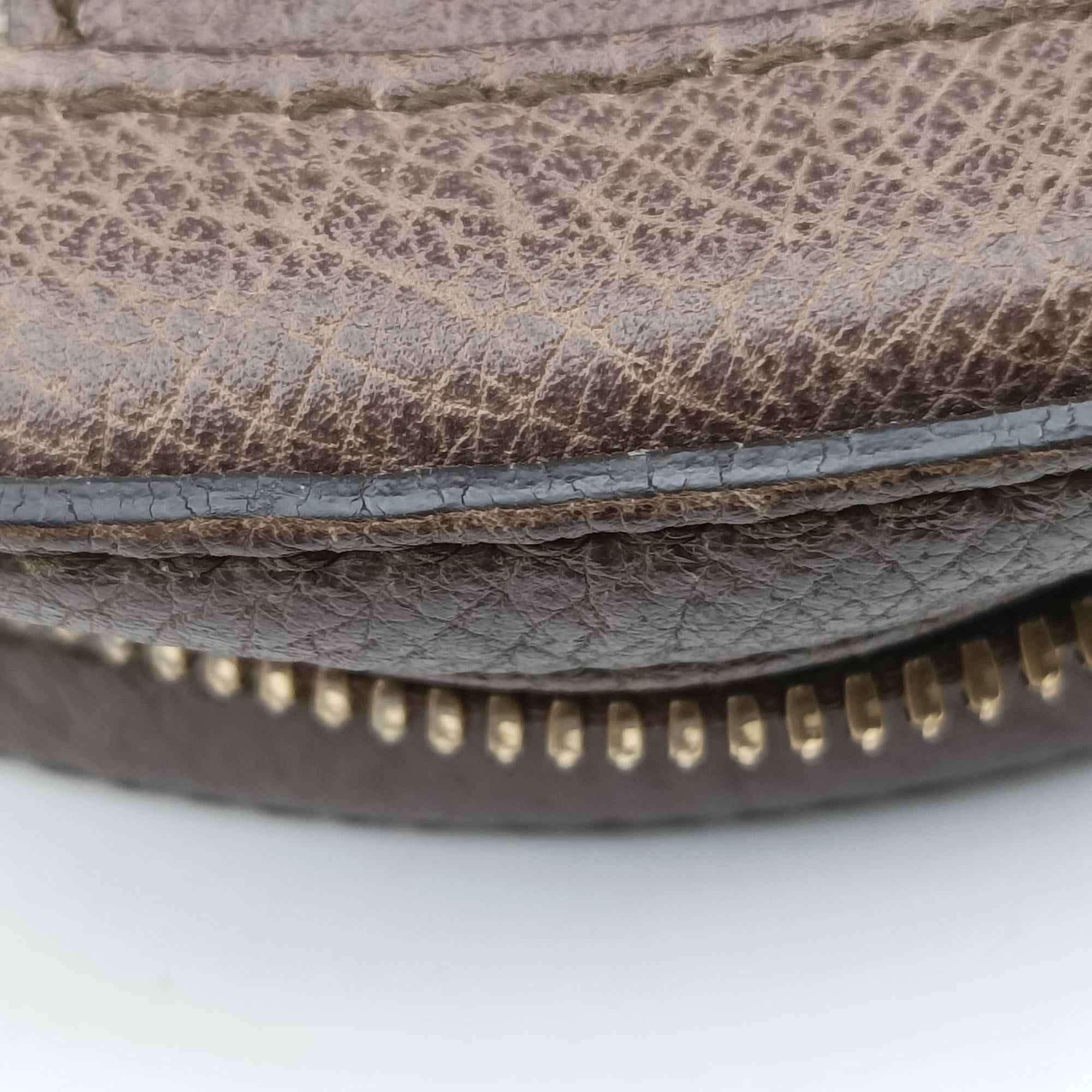 Pre-owned Gucci Ophidia Brown×beige×multi PVC coated canvas×Leather 550618 shoulderbag | stylenewstar