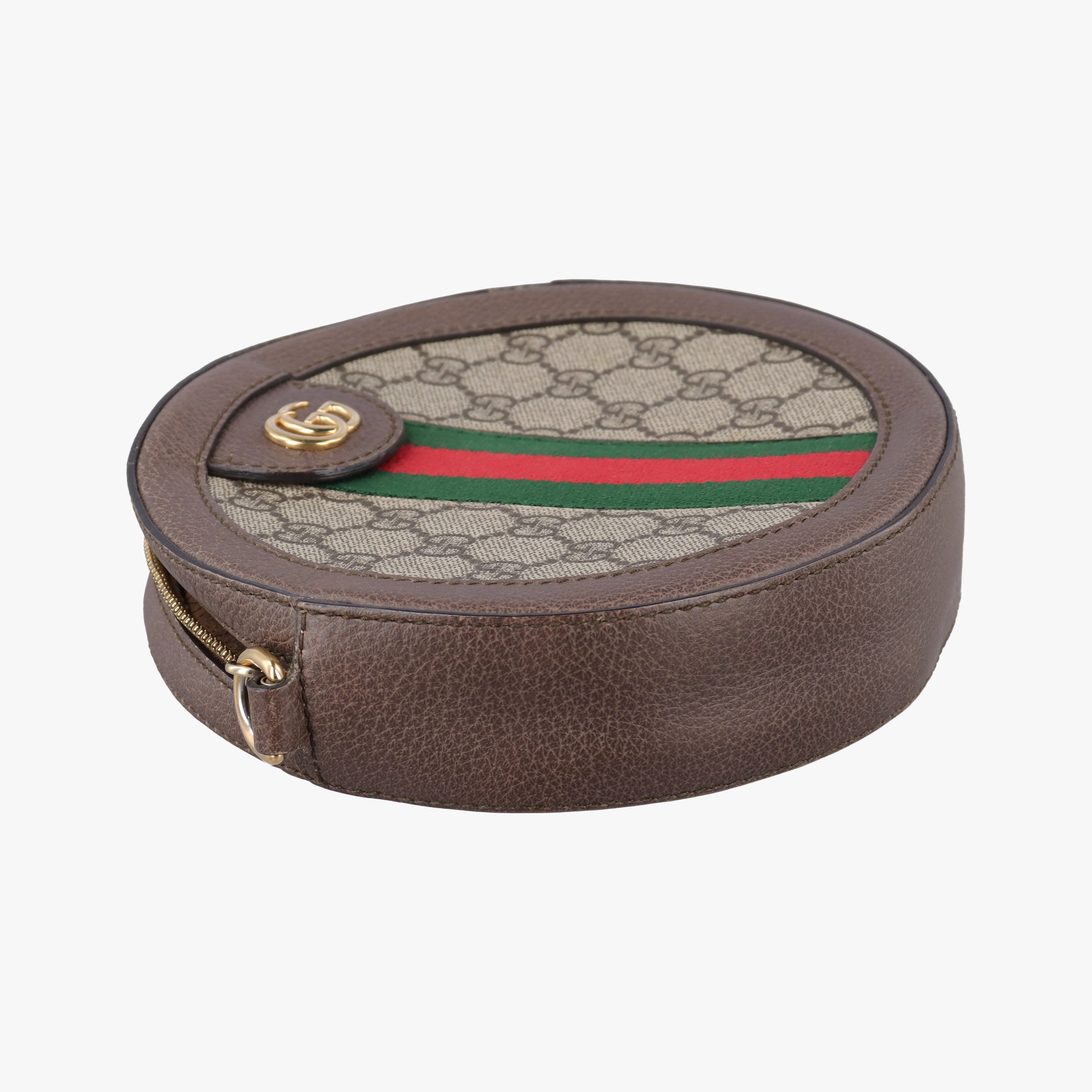 Pre-owned Gucci Ophidia Brown×beige×multi PVC coated canvas×Leather 550618 shoulderbag | stylenewstar