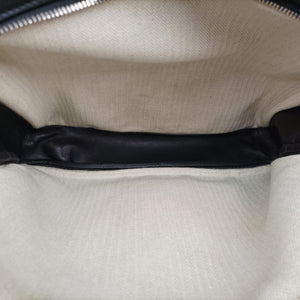 Pre-owned Hermes Hebdo Reporter Black Evergrain Leather  shoulderbag | stylenewstar