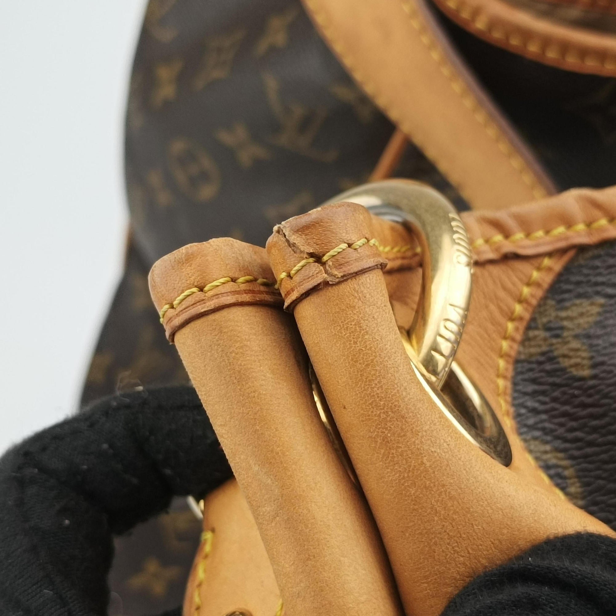 Pre-owned Louis Vuitton GALLIERA PM Brown Monogram Canvas M56382 shoulderbag | stylenewstar