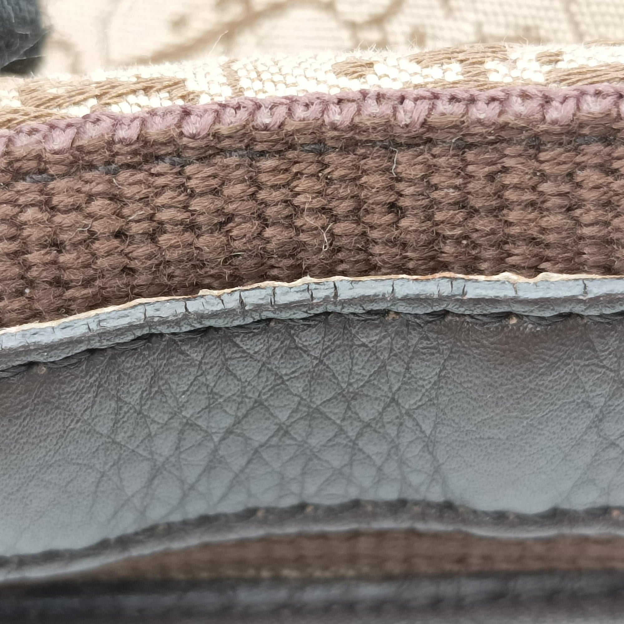 Pre-owned Christian Dior Street Chic Messenger Brown ×Beige Jacquard Canvas×Leather  shoulderbag | stylenewstar