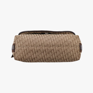Pre-owned Christian Dior Street Chic Messenger Brown ×Beige Jacquard Canvas×Leather  shoulderbag | stylenewstar