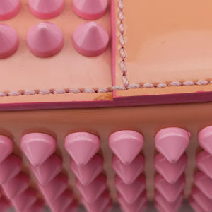 Pre-owned Christian Louboutin Sweet Charity Scarabe Spike Pink Leather  shoulderbag | stylenewstar