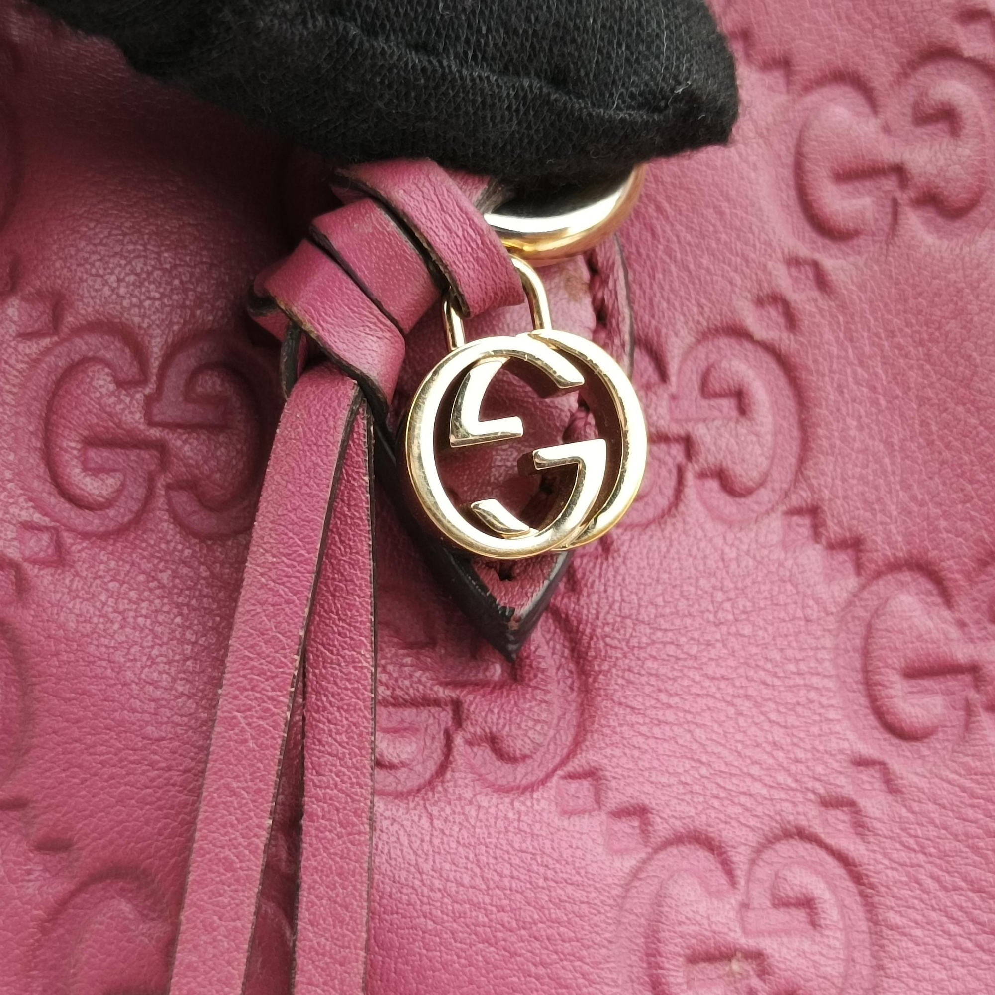 Pre-owned Gucci Bree Microguccissima Purple Leather 353121 shoulderbag | stylenewstar