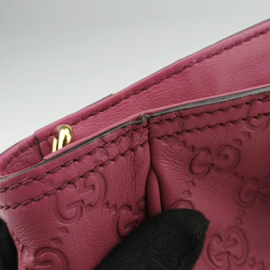 Pre-owned Gucci Bree Microguccissima Purple Leather 353121 shoulderbag | stylenewstar