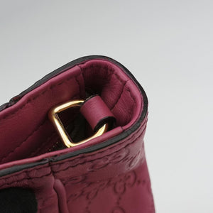 Pre-owned Gucci Bree Microguccissima Purple Leather 353121 shoulderbag | stylenewstar