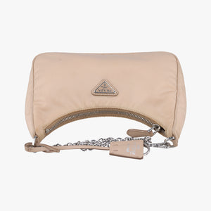 Vintage Prada Re-Edition 2005 Re-Nylon Beige nylon 1BH204 shoulderbag | stylenewstar