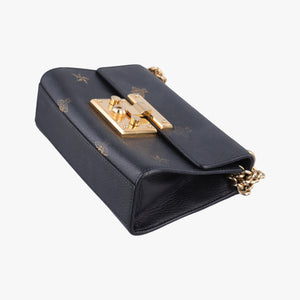 Pre-owned Gucci Padlock Black Leather 432182 shoulderbag | stylenewstar