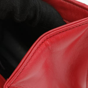 Pre-owned Yves Saint Laurent Monogram Envelope Red Leather 381668 shoulderbag | stylenewstar