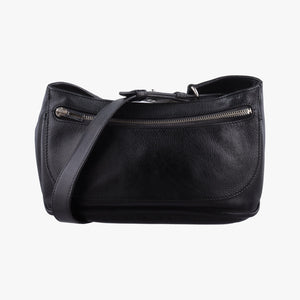 Secondhand Hermes Chiquita 90 Black Evergrain Leather  bum bag/waist bag | stylenewstar
