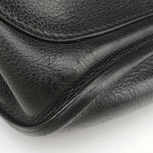 Secondhand Hermes Chiquita 90 Black Evergrain Leather  bum bag/waist bag | stylenewstar