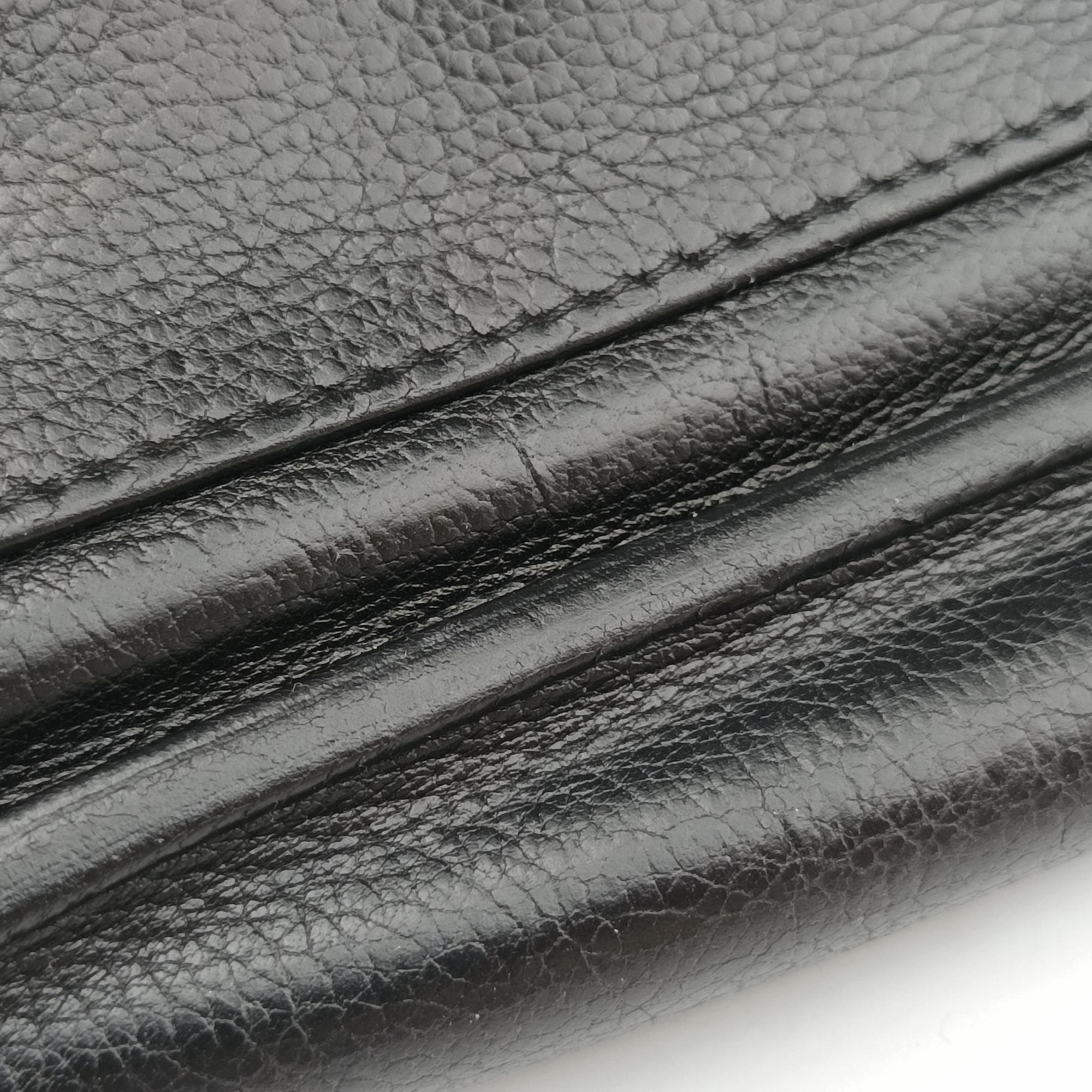 Secondhand Hermes Chiquita 90 Black Evergrain Leather  bum bag/waist bag | stylenewstar