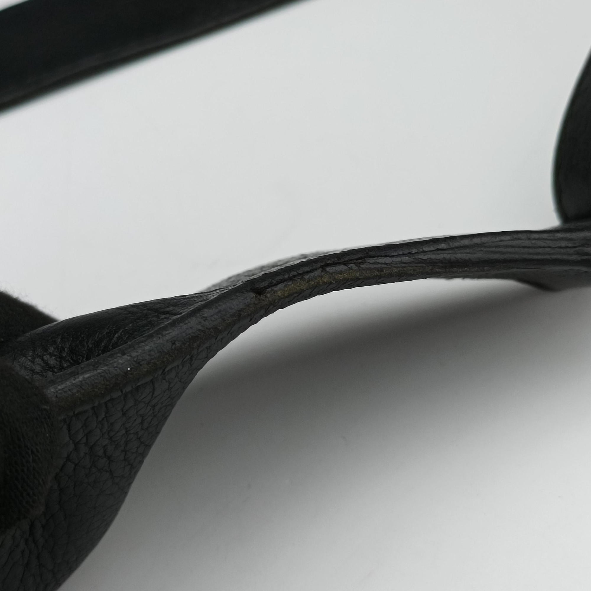 Secondhand Hermes Chiquita 90 Black Evergrain Leather  bum bag/waist bag | stylenewstar