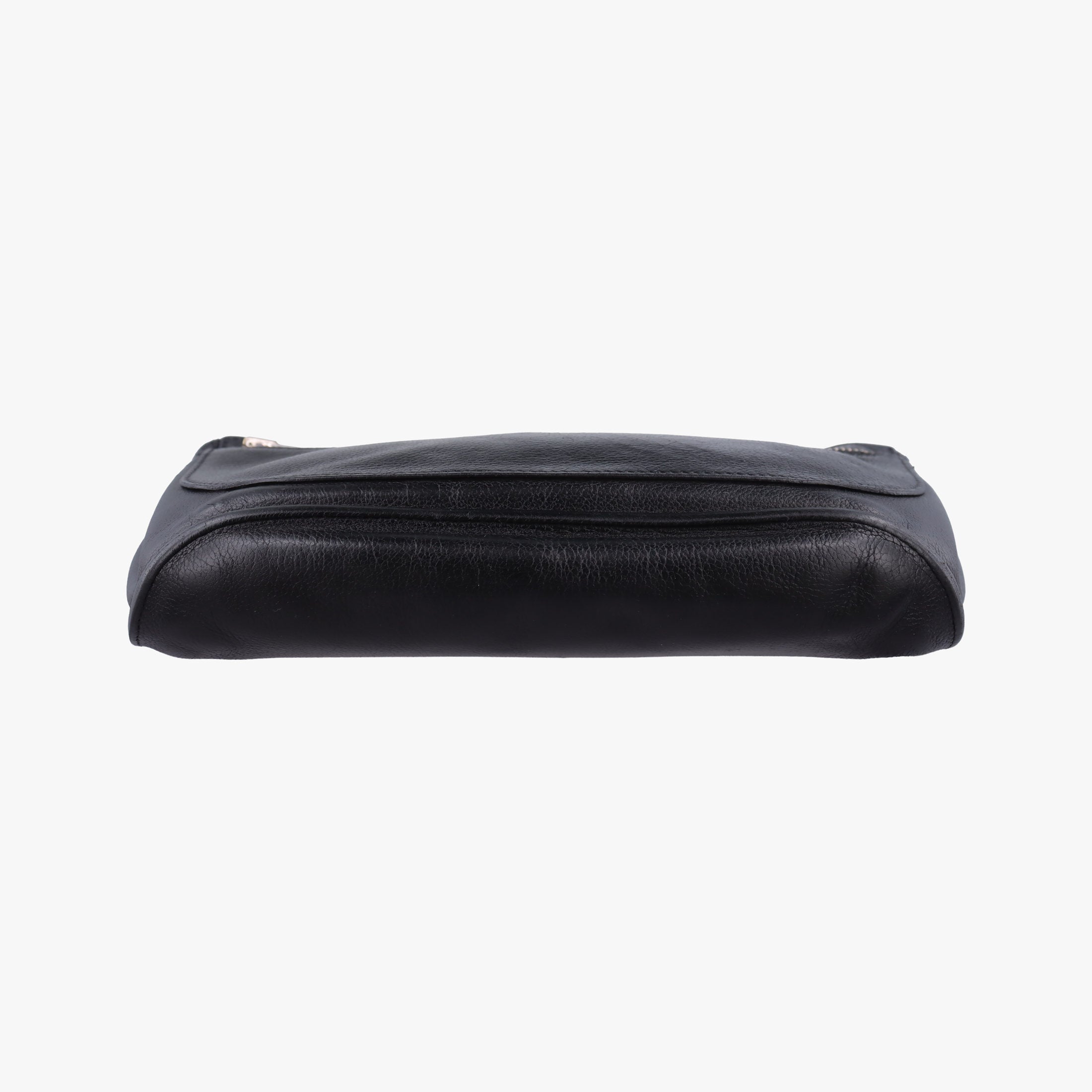 Secondhand Hermes Chiquita 90 Black Evergrain Leather  bum bag/waist bag | stylenewstar