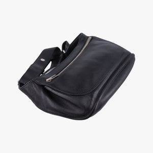 Secondhand Hermes Chiquita 90 Black Evergrain Leather  bum bag/waist bag | stylenewstar
