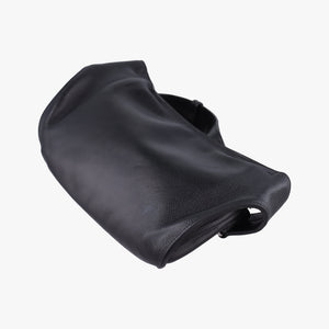 Secondhand Hermes Chiquita 90 Black Evergrain Leather  bum bag/waist bag | stylenewstar