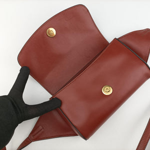 Pre-owned Chloe Chloe C Brown Leather × Suede  bum bag/waist bag | stylenewstar