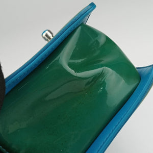 Pre-owned Chanel BOY CHANEL Green Patent Leather A92692 shoulderbag | stylenewstar