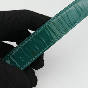 Pre-owned Chanel BOY CHANEL Green Patent Leather A92692 shoulderbag | stylenewstar